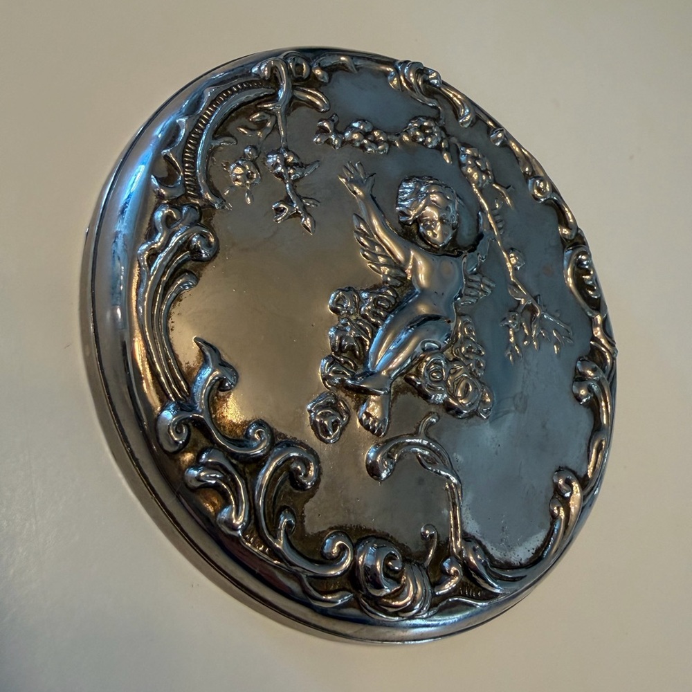 Vintage Cherub Pocket Mirror